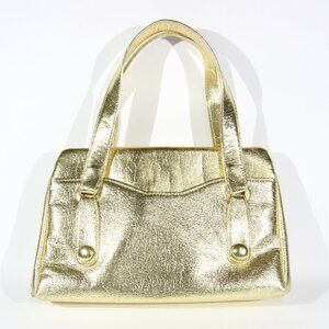 Vintage Borne Shiny Gold Color Purse